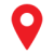 Location Pin drop Icon - Red