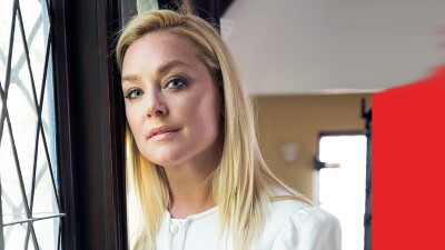 Elisabeth Röhm poses in Inclusion Revolution Radio promo.