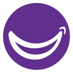 Special Olympics Health discipline, Special Smiles logo. Purple circle with an illustrated smile.