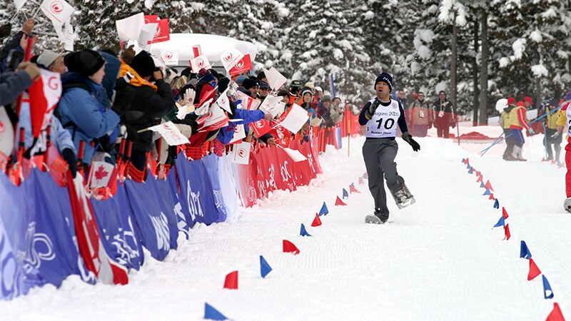 2005 World Games, Nagano, Japan, Snow Shoeing.