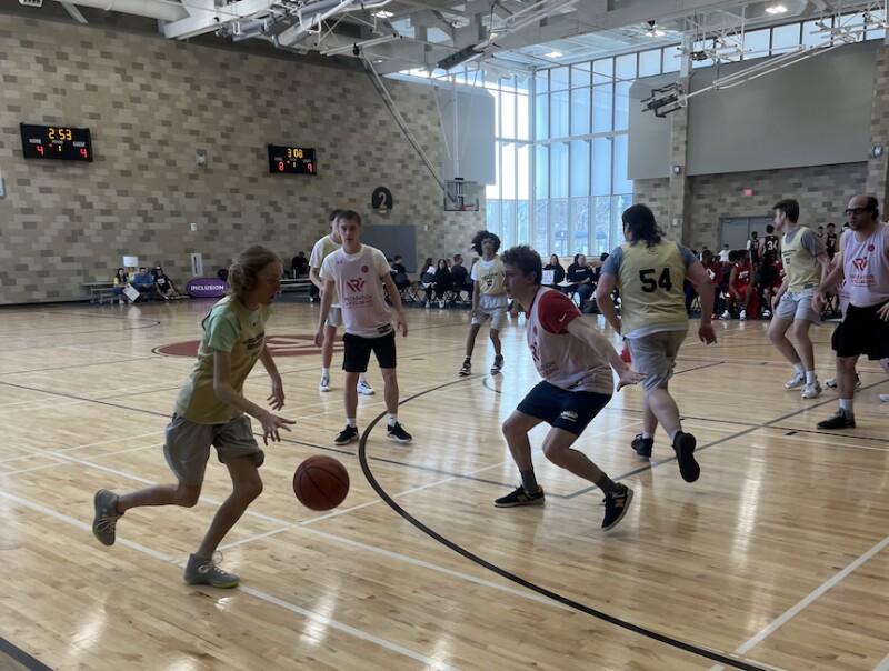 Two Unified basketball teams compete. 