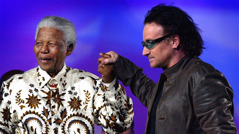 2003 World Games, Bono and Nelson Mandela.