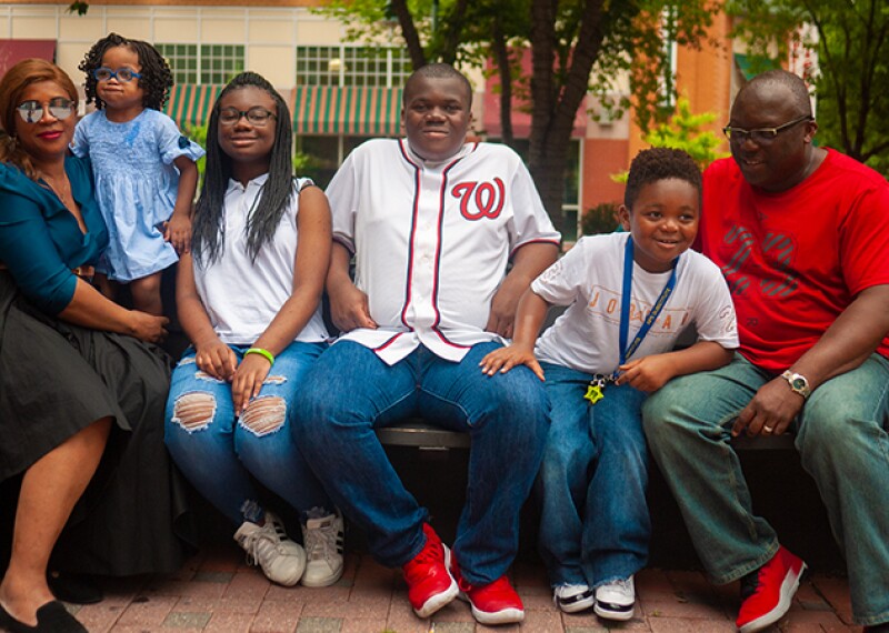 A photo of the Dayas-Tokoto family. 