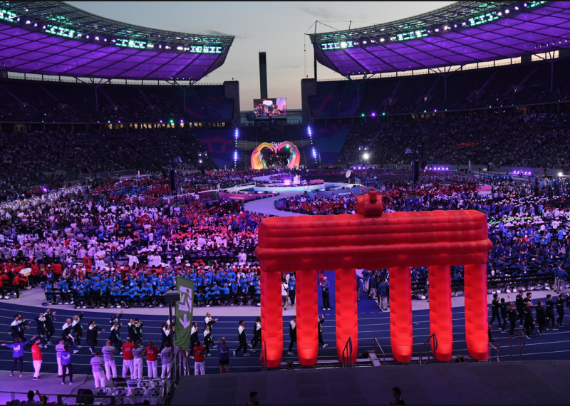 The Opening Ceremony at Berlin's Olympics Stadium