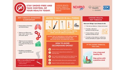 Stay Smoke Free infographic