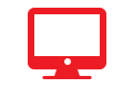 Computer Icon - Red