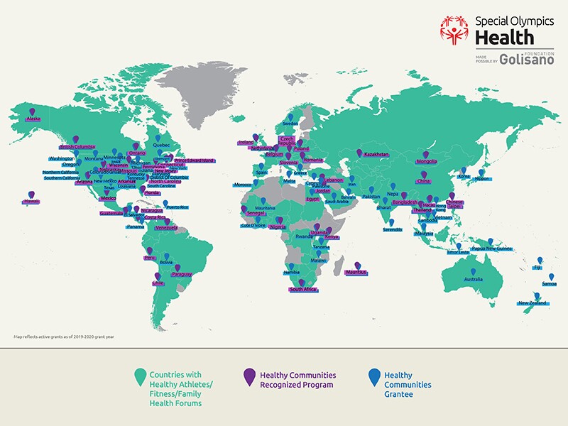 Healthy Communities map