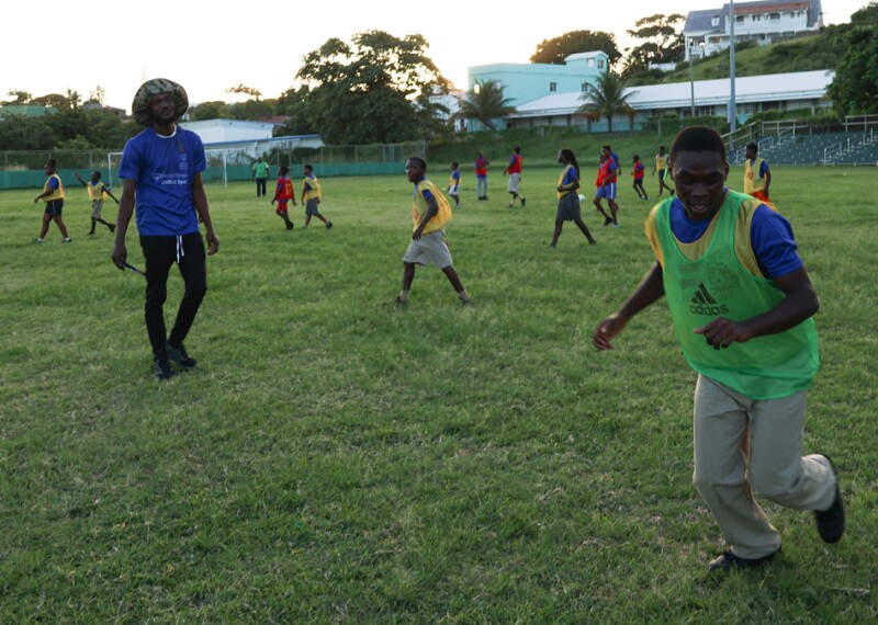 Players on the field. 